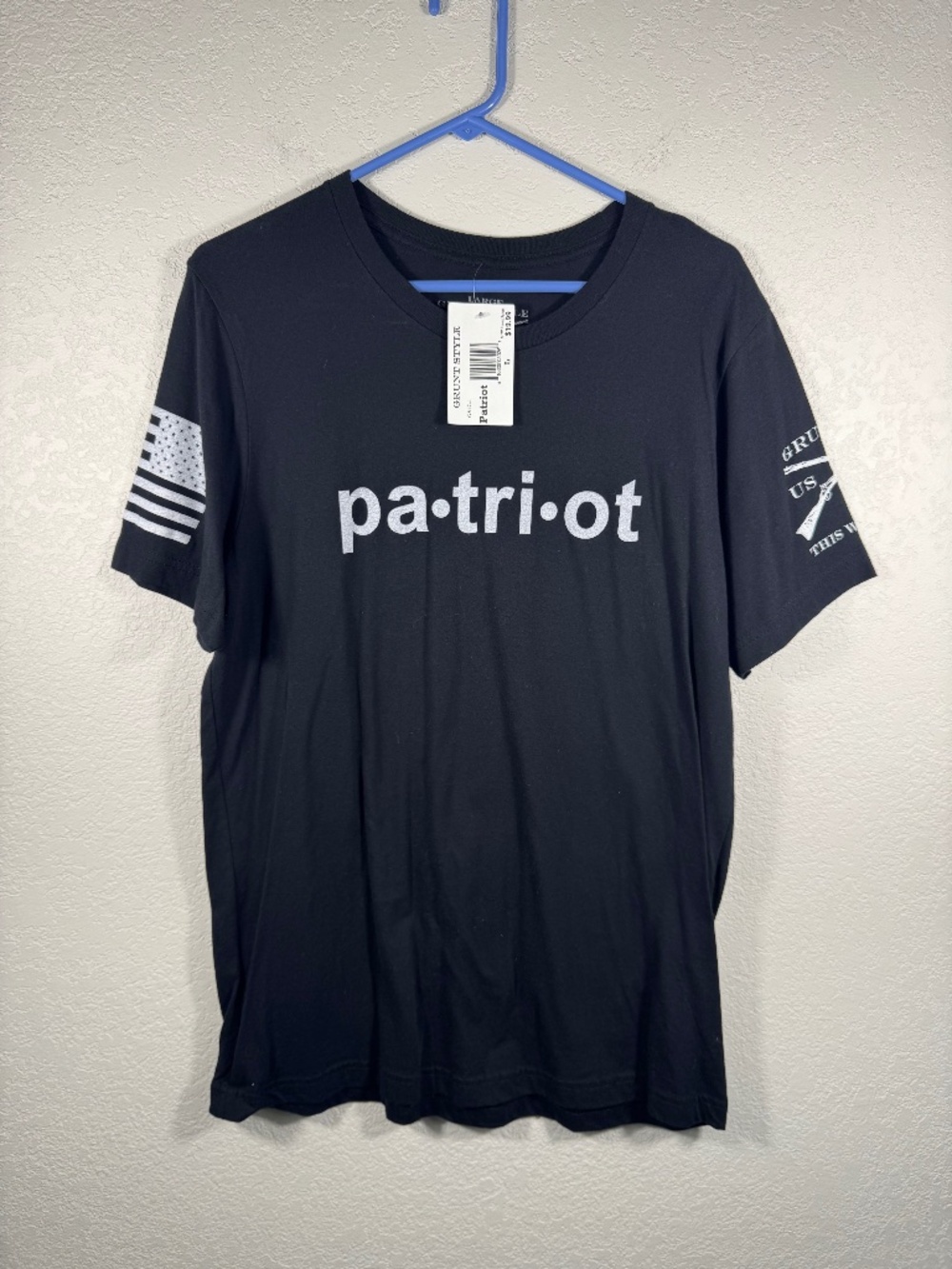 Grunt Style Patriot T-Shirt Mens Large Black NWT